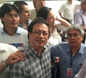 Gustavo Petro con el Rafael Sarmiento