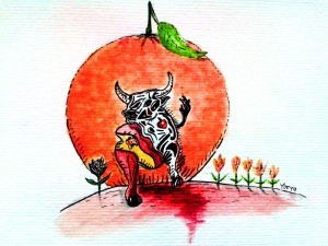 Ese toro desangrao por la luna