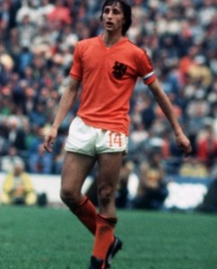 Johan Cruyff, capitán de la mejor Selección Holanda. 1974.