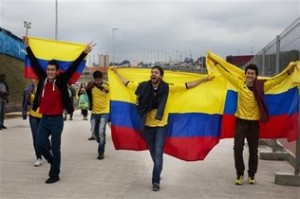 hinchas colombianos