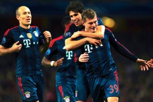 Jugadores del Bayern Munich.