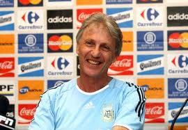 Pekerman con la camiseta de la selección Argentina