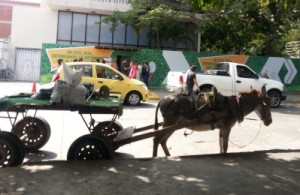 Carroburo esperando pasajeros