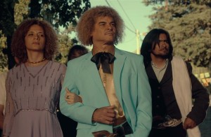 El Pibe Valderrama en una de las escenas de la película en la que él es el alcalde Nemesio.