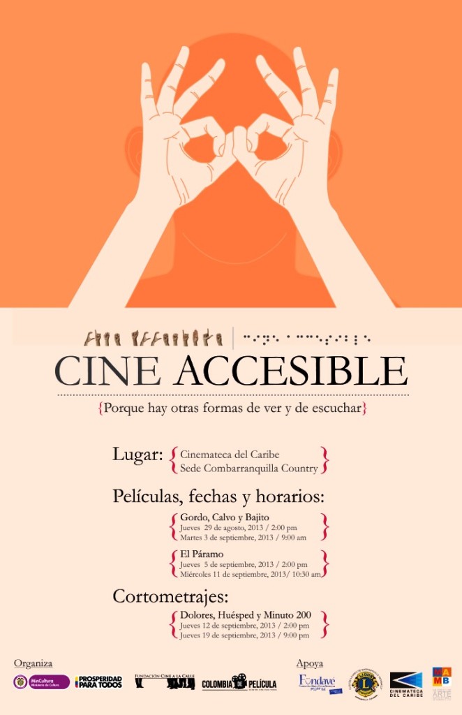 afiche Cine accesible cs5