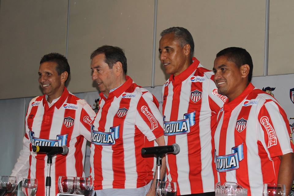 De izquierda a derecha: Alex Acosta (preparador físico), Fuad Char, Alexis Mendoza y Víctor Danilo Pacheco.