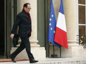 François Hollande, Presidente de Francia.