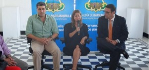 Elsa durante la rueda de prensa.