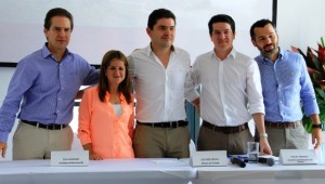 3 Roberto Moreno (de Amarilo), la alcaldesa Elsa Noguera, el ministro de Vivienda Luis Felipe Henao, el secretario distrital de Planeación Miguel Vergara Cbello y Daniel Sarabia (de Situm).