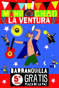 Manu Chao en concierto.