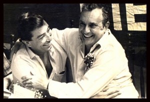 José Name Terán y Fuad Char en sus contadas escenas de amistad política.