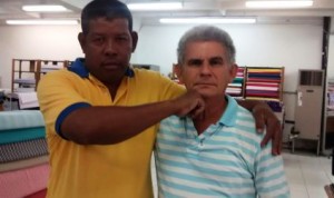 Tomás Molinares y el periodista Francisco Figueroa.