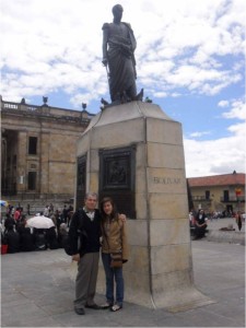 Isaura Pérez y su padre.