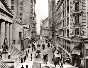 Wall Street en sus inicios.