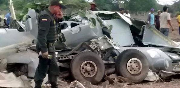 4 Los restos del avión