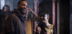 Liliana Saumet y Will Smith detrás de escenas de la grabación del remix Fiesta.