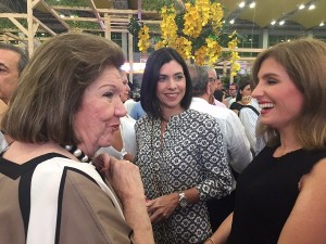 Katia Nule,Margarita Gerlei ,y Ruby Palma secándole el sabor al encuentro en Sabor Barranquilla. 