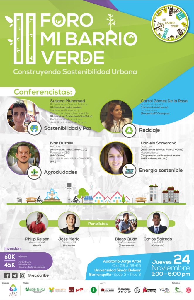 Folleto Foro mi barrio verde
