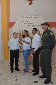 La Alcaldía Municipal, La Policía y la Iglesia católica se unieron para la celebración.