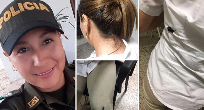 4 Jéssica la policía que cuida a Katia Nule