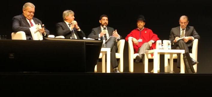 En la foto (izquierda a derecha): Eric Rubio, Yucatán -México. Carlos Alessandri, Córdoba -Argentina. Bruno de Queiroz, Río de Janeiro -Brasil. Marcelo Carrasco, Araucania- Ecuador. Eduardo Verano -Atlántico, Colombia.