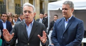 Alvaro Uribe e Ivan Duque