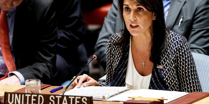 2 13 abril Nikki Haley embajadora de EU en ONU