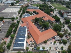 Panales solares en las instalaciones de Promigas