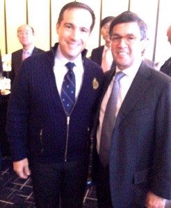 Hugo Ortiz y Luis Alberto Moreno (Director del BID), en la Cumbre de Negocios Corea - América Latina y el Caribe.