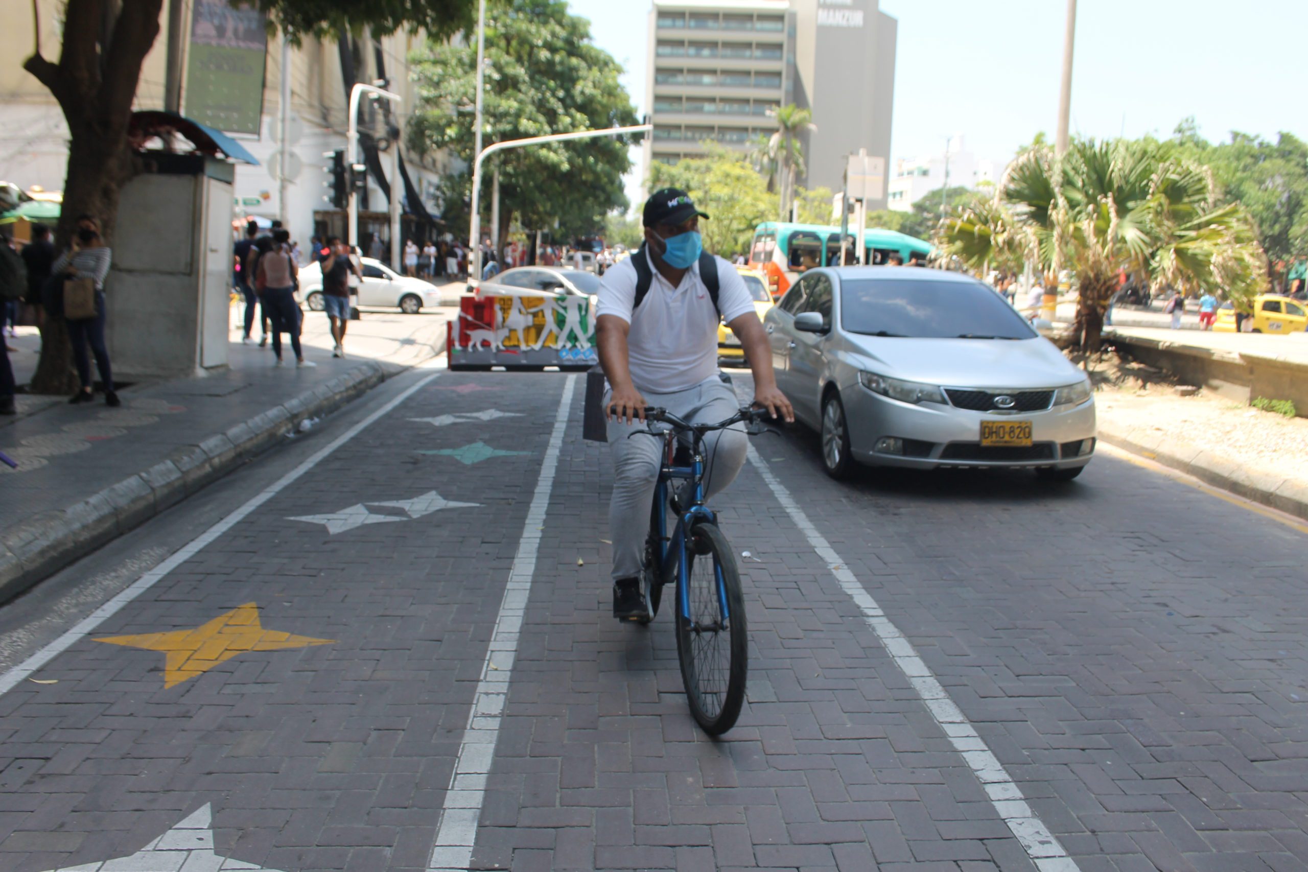 Más espacio para peatones y ciclistas en el Paseo Bolívar,Barranquilla